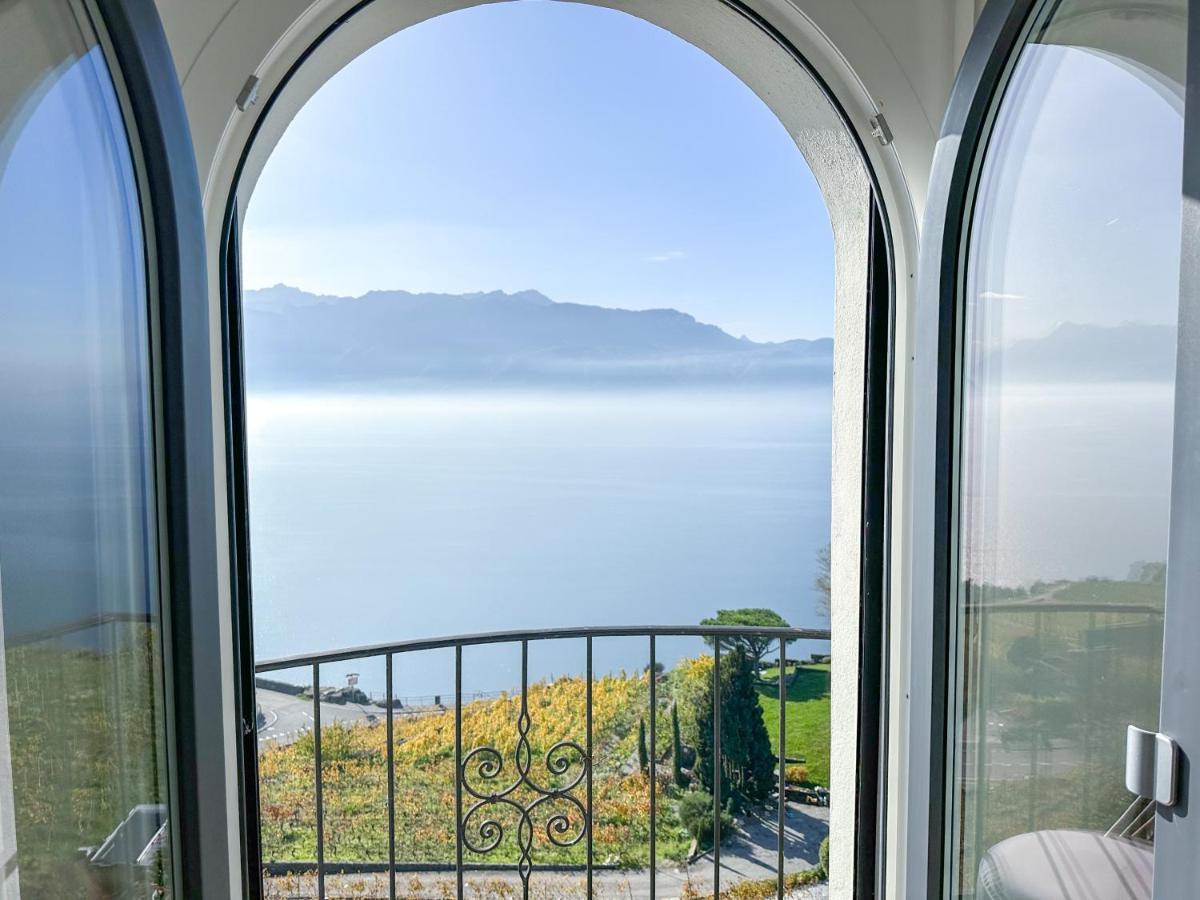 Room With 360° View Overlooking Lake Geneva And Alps Puidoux Luaran gambar