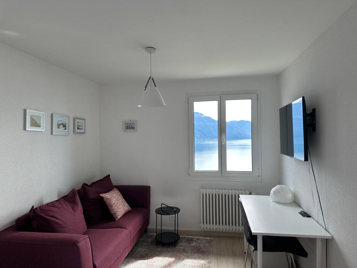 Room With 360° View Overlooking Lake Geneva And Alps Puidoux Luaran gambar